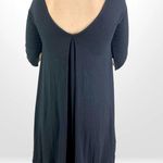 Three Dots A-line Knee Length Classic Black Dress Photo 4