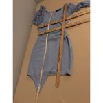 Zesica Women Dress Womens M Boho Vacation Resort Wear Long Sleeve Zip Back Blue Size M Photo 5