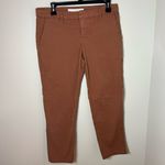 Frank & Eileen  Wicklow Italian Chino Straight Leg Pants Mid Rise Rust Size 6 Photo 2