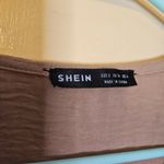 SheIn Size Small S Taupe Light Brown Short Dress Polyester Sleeveless Photo 2