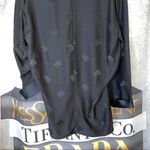 Alexander Wang Black Silk Logo Kimono Romper Photo 9