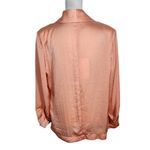 143 Story Peach Satin Blazer NWT Size Small Crinkled Tangerine Blazer Photo 1