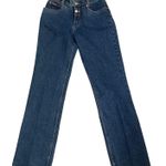 Lawman Jeans Sz 9 Vintage Slim Fit High Waist button detail Denim Y2K hong Komg Blue Photo 0