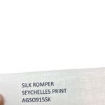 Naked Princess Le Marche Silk Romper Seychelles Print Size Medium New with tags Pink Photo 5