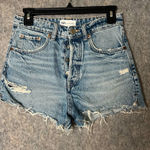 ZARA Woman Size 4 button fly cutoff denim shorts Photo 0