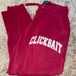 David Dobrik Clickbait joggers Red Photo 0