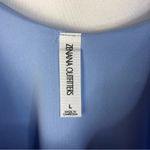 Zenana Outfitters  Light Blue Pleated Neck Tank Top L Photo 3