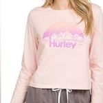 Hurley Juniors'  Mountain Range Cropped Long Sleeve Tee size medium Photo 0