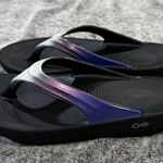 OOfos OOlala Luxe Sandal Midnight Spectre Sz M5 W7 Purple Photo 4
