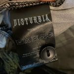 Disturbia Fernery Midi Shirt Dress Black Green Whimsigoth Dark Romance Witchy Size 2 Photo 10