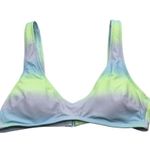 Aerie  Real Good Bikini Swim Top Pastel Tie-Dye Purple Green Blue XS Photo 0