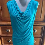 Talbots Teal Sleeveless Cowl Neck Blouse, Sz S Photo 0
