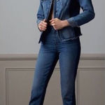 Sam Edelman Mary Jane Fringe Hem Contrast Jean Size 25 Photo 0