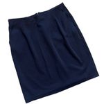 Womens Lands End Outfitters Navy Blue Mini Classic Pencil Skirt Photo 0