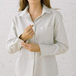 Tradlands Jessica Grey Long Sleeve XS Collared Lightweight Gray Photo 0