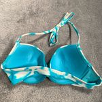 Aerie  blue and White Brooke Bikini Top Photo 4