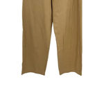ZARA Khaki Wide Leg Pants Cotton Baggy Tan Trouser Size Large Photo 8