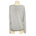 Nation Ltd ‎ Heather Gray Pullover Fringe Long Sleeve Top Size Small Photo 5