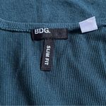 BDG Slim Fit Thermal V-Neck Long Sleeve Top Green Size XS Photo 6