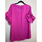 On Twelfth  Barbiecore Pink Ruffle Sleeve Medium Blouse Photo 8