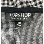 Topshop Black & White Gingham Mini Dress Photo 14