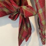 Free People Running Wild Plaid Wrap Top Photo 3