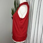 🌻Tempted Sleeveless Mockneck Burnt Orange Top Sz L Size L Photo 2