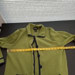 Studio G Green Silk Blend Pocket Button Front Casual Knit Cardigan Size XL Photo 11