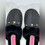 Kate Spade NY Lacey Faux Fur Black Slippers Lightweight Flat Designer Fuzzy 8B Photo 1