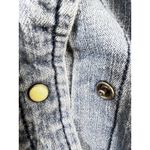 H&M Y2K Women Sz 6 Classic Denim Shirt Jacket W Cute Pearl Snap Button Oldstock Photo 1