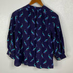 Kate Spade  Silk Peacock Print Blouse Size Xsmall Photo 0