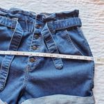 Wax Jean Women's High Waisted size M paperbag elastic with tie waist Denim jeans Shorts Photo 9