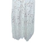 Lulus Lulu’s White Lace Midi Dress Large Sleeveless Party Cocktail Homecoming Photo 4