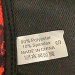 Cherry Print Size Small Satin & Lace Trim, Includes Satin Black Thong. New Photo 4