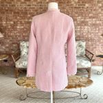 Venus Coat Jacket Tweed Fringe Pink 4 Spring Lightweight Chic Mid Thigh Pastel Photo 9