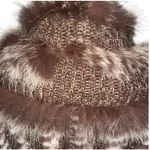 Neiman Marcus Brown Rabbit and Fox Fur Bolero Shrug Cropped Jacket Evening Occasion Coat Med Photo 7