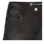 No Boundaries  Womens Curvy Cropped Jeans Size 17 Juniors Black Distressed New Photo 1