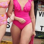 J.Crew Magenta Orchid Ruffle One Piece Swimsuit Sz.4 NWT Photo 1