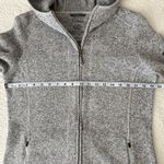 L.L.Bean Women's Gray Sweater Fleece Coat Size Medium Photo 7