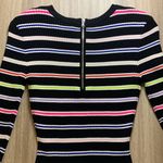  Striped Knit Ribbed Bodycon Long Sleeve Dress Size 0-2 (Milly Size P) Photo 8