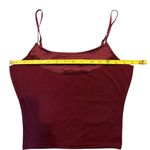 The Limited  Cami SZ S Velvet Burgundy Adjustable Strap Photo 1