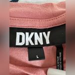 DKNY Women’s Large Rose Blouse Abstract Pattern Chiffon Balloon Short Sleeves. Photo 5