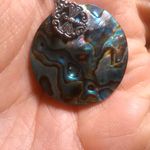 Abalone Shell Sterling Silver Dragonfly Pendant Stainless Steel Necklace Photo 9