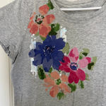 st. john's bay NWOT | St. John’s Bay women’s floral sequin shirt — petite large Photo 1