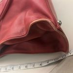 Bag Elegant Red Leather Totespacious Preowned there is stains inside Photo 4