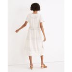 Madewell Linen Blend Clara Midi Dress Plaid Pockets Cottagecore Womens Small Photo 1