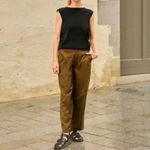 Uniqlo  U Sleeveless Crew Neck Cotton Cocoon Sweater NWT Black XS Photo 2