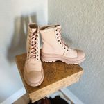 Free People  Camp Out Canvas Combat Boot, Natural, Tan/Pink, Size 8, NWT‎ Photo 12