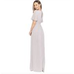 Show Me Your Mumu Emily Empire Maxi Dress in Dove Grey Chiffon. Size S B 26 Photo 2