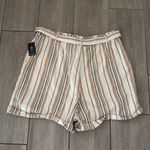 Lucky Brand NWT Striped Paperbag Waist Tie Front Shorts Size XL Photo 7